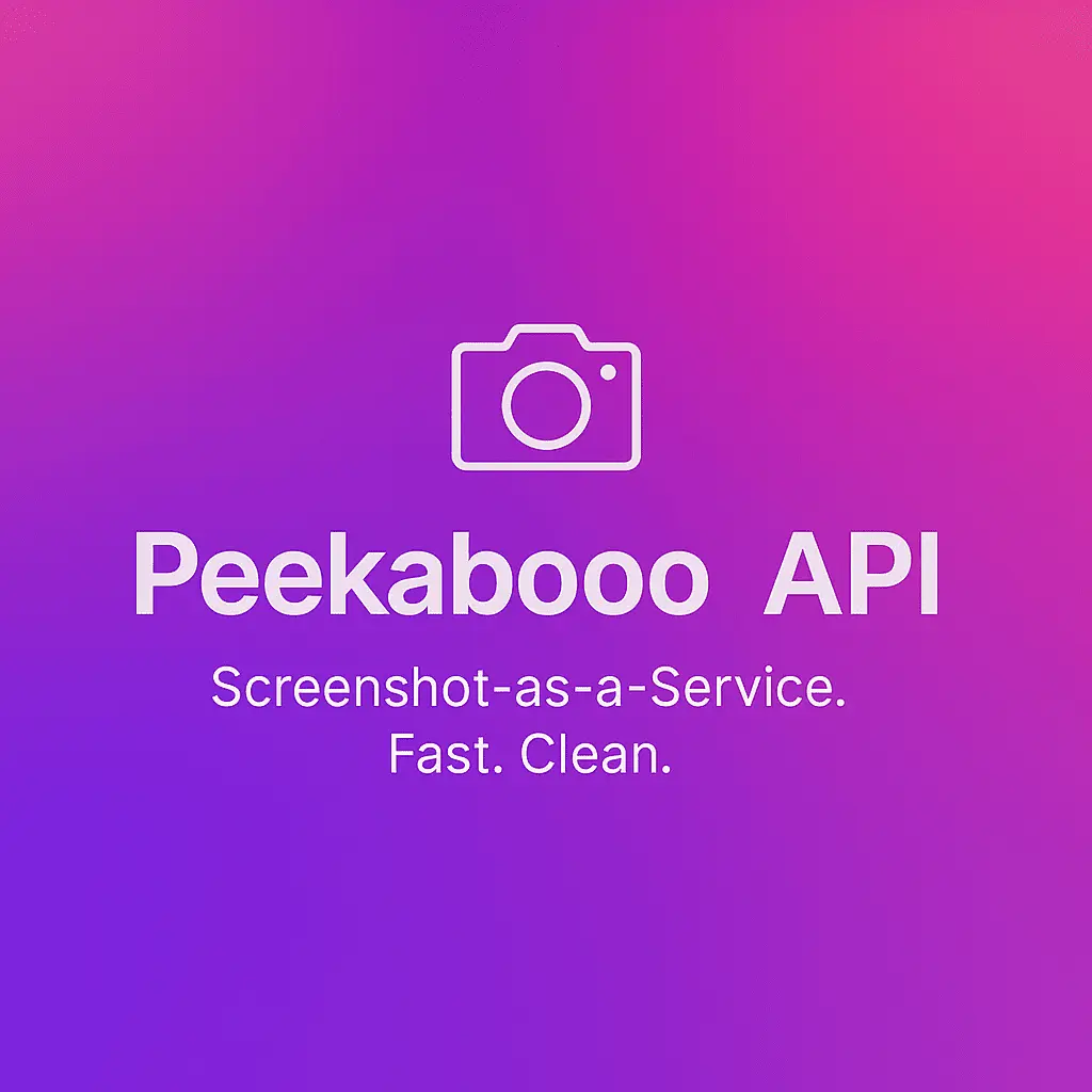 Peekabooo Screenshot API Logo